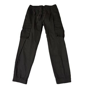 Cargo Joggers Mens 32x32 Black 4-Way Stretch‎ Flex Comfort Drawstring NEW